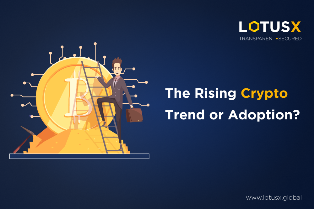 Rising crypto adoption by businesses. LotusX